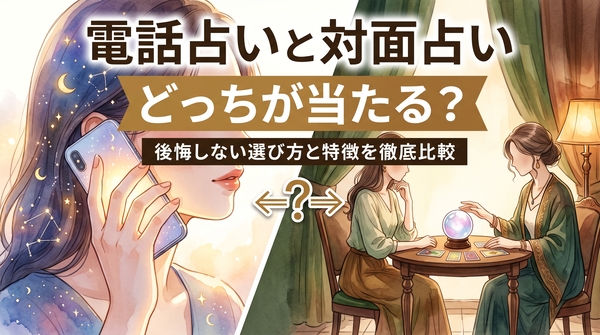 電話占いと対面占いどっちが当たる？後悔しない選び方と特徴を徹底比較